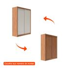 Guarda-roupa Solteiro Montclair Flex 2 Pt 4 Gv Off White E Ca