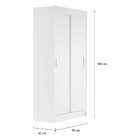 Guarda-roupa Solteiro Munique 2pt Branco
