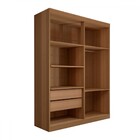 Guarda-roupa Solteiro Mykonos 4 Portas 2 Gavetas Com Espelho