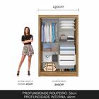 Guarda Roupa Solteiro Nanda 2 Pts Boreal/branco - Moveis Arap