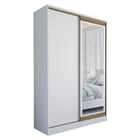 Guarda Roupa Solteiro Oásis 2 Portas Deslizante Com Espelho -