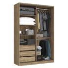 Guarda Roupa Solteiro Oásis 2 Portas Deslizante Com Espelho -