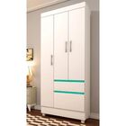 Guarda Roupa Solteiro Oregon 3 Portas 2 Gavetas Tcil Moveis B
