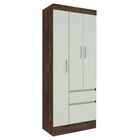 Guarda Roupa Solteiro Oregon 3 Portas 2 Gavetas Tcil Moveis C