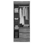 Guarda Roupa Solteiro Oregon 3 Portas 2 Gavetas Tcil Moveis C