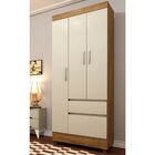 Guarda Roupa Solteiro Oregon 3 Portas 2 Gavetas Tcil Moveis I