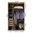 Guarda-roupa Solteiro Originale 3 Pt 3 Gv Álamo