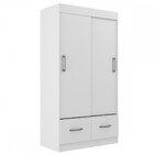 Guarda-roupa Solteiro Orlando 2 Portas 2 Gavetas Branco - Man
