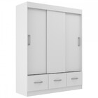 Guarda-roupa Solteiro Orlando 3 Portas 3 Gavetas Branco - Man
