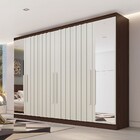 Guarda-roupa Solteiro Oxford 6 Portas 4 Gavetas Com Espelho R