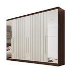 Guarda-roupa Solteiro Oxford 6 Portas 4 Gavetas Com Espelho R