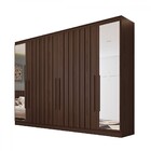 Guarda-roupa Solteiro Oxford 6 Portas 4 Gavetas Com Espelho R