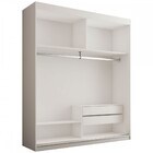 Guarda-roupa Solteiro Palhoça 2 Portas 2 Gavetas Com Espelho