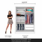 Guarda Roupa Solteiro Paloma 2 Portas Branco - Moveis Arapong