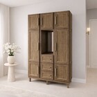 Guarda-roupa Solteiro Pará 7 Portas 3 Gavetas 4 Prateleiras C