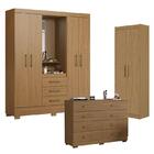 Guarda Roupa Solteiro Paris 2045150 Com Armário Multiuso 2000