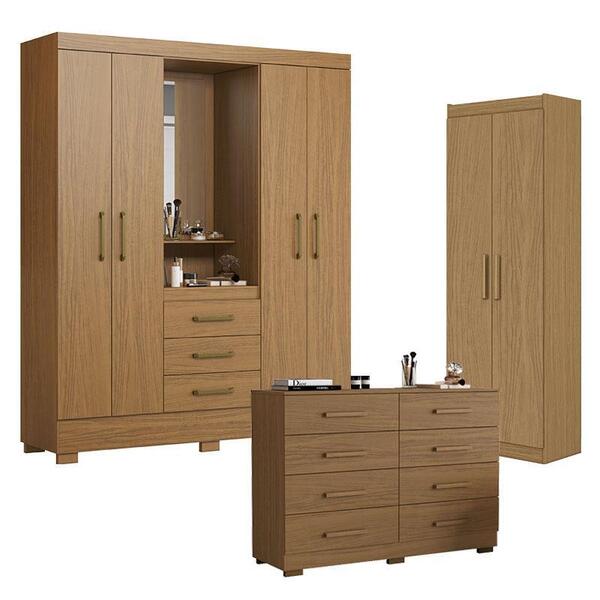 Guarda Roupa Solteiro Paris 2045150 Com Armário Multiuso 2000