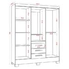 Guarda Roupa Solteiro Paris 2045150 Com Armário Multiuso 2000