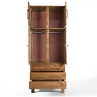 Guarda-roupa Solteiro Paris 4 Portas 3 Gavetas  Com Espelho M