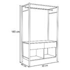 Guarda Roupa Solteiro Paris Closet Industrial Demolição