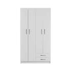 Guarda-roupa Solteiro Parma 4pt 2gv Branco