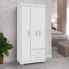 Guarda Roupa Solteiro Pequeno Branco Primacy Batrol