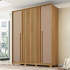 Guarda-roupa Solteiro Pietrus 4 Portas 3 Gavetas Ripado Burit