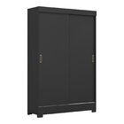 Guarda-roupa Solteiro Portas De Correr 2 Gavetas Com Pés Gana