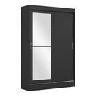 Guarda-roupa Solteiro Portas De Correr Com Espelho Gana