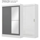 Guarda-roupa Solteiro Portas De Correr Com Espelho Gana