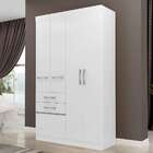 Guarda-roupa Solteiro Porto 5 Pt 2 Gv Branco