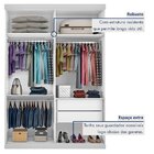 Guarda Roupa Solteiro Premium Bella 138cm Com Espelho 2 Porta