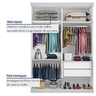 Guarda Roupa Solteiro Premium Bella 138cm Com Espelho 2 Porta