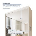 Guarda Roupa Solteiro Premium Lila 138cm Com Espelho 2 Portas