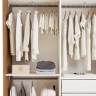 Guarda Roupa Solteiro Premium Lila 138cm Com Espelho 2 Portas