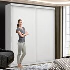 Guarda Roupa Solteiro Premium Luna 138cm 2 Portas 2 Gavetas E