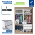 Guarda Roupa Solteiro Premium Mia 138cm Com Espelho 2 Portas