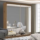 Guarda Roupa Solteiro Premium Mia 138cm Com Espelho 2 Portas