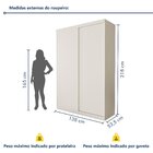 Guarda Roupa Solteiro Premium Salvador 138cm 2 Portas 2 Gavet