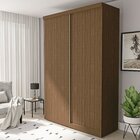 Guarda Roupa Solteiro Premium Salvador 138cm 2 Portas 2 Gavet