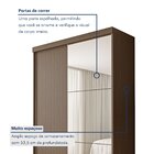 Guarda Roupa Solteiro Premium Salvador Plus 138cm Com Espelho