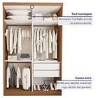 Guarda Roupa Solteiro Premium Salvador Top 138cm Com Espelho
