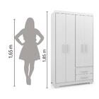 Guarda-roupa Solteiro Primacy 4 Pt 2 Gv Branco