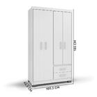 Guarda-roupa Solteiro Primacy 4 Pt 2 Gv Capuccino