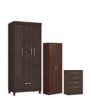 Guarda Roupa Solteiro Prince Com Multiuso Golden Comôda Astra