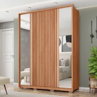 Guarda-roupa Solteiro Proximus 4 Portas 3 Gavetas Com Espelho