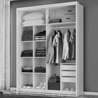 Guarda-roupa Solteiro Qualita 2 Portas 3 Gavetas Com Espelho