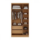 Guarda-roupa Solteiro Ravi 3 Portas Reflecta 2 Gavetas 100% M