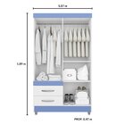 Guarda-roupa Solteiro Recife 4 Portas 2 Gavetas Poliman