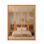 Guarda-roupa Solteiro Reflex 4 Portas 3 Gavetas Freijo - Caem